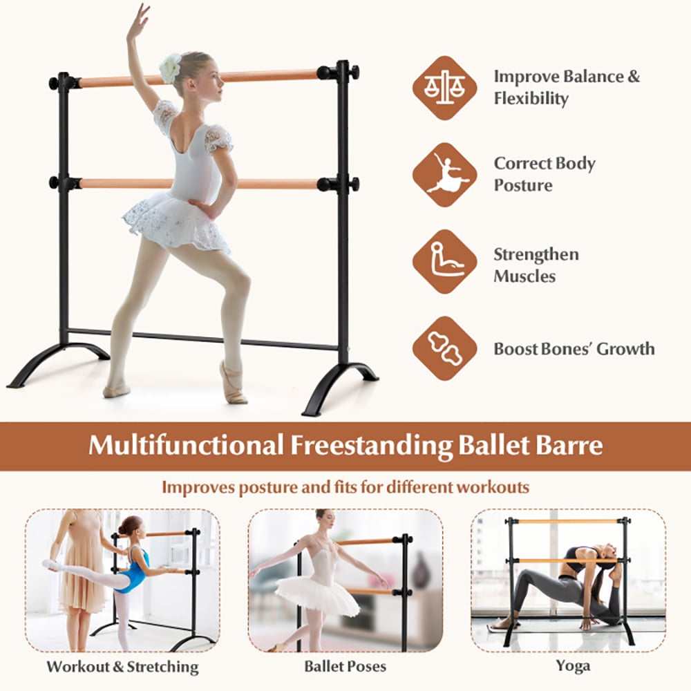 Freestanding Ballet Bar Portable Exercise Barre Kadyn Home Or Gym