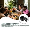 thumbnail image 5 of 1 Pc Japanese Style Black Miso Soup Bowl, Rice and Dessert Bowl for Cooking, Serving, and Everyday Use, 5 of 7