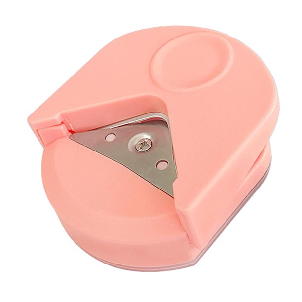 Perforadora de papel para tarjetas, cortadora de esquinas para álbumes de recortes, filete R4, suministros de oficina (rosa) Ehuebsd Libre de BPA