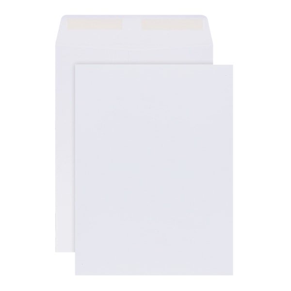 Office Depot Large Format Open-End White Envelopes, 9in. x 12in., Pack ...