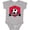 AC-Heather Grey, variant on Soccer Morocco Flag Banner Boys or Girls Baby Bodysuit