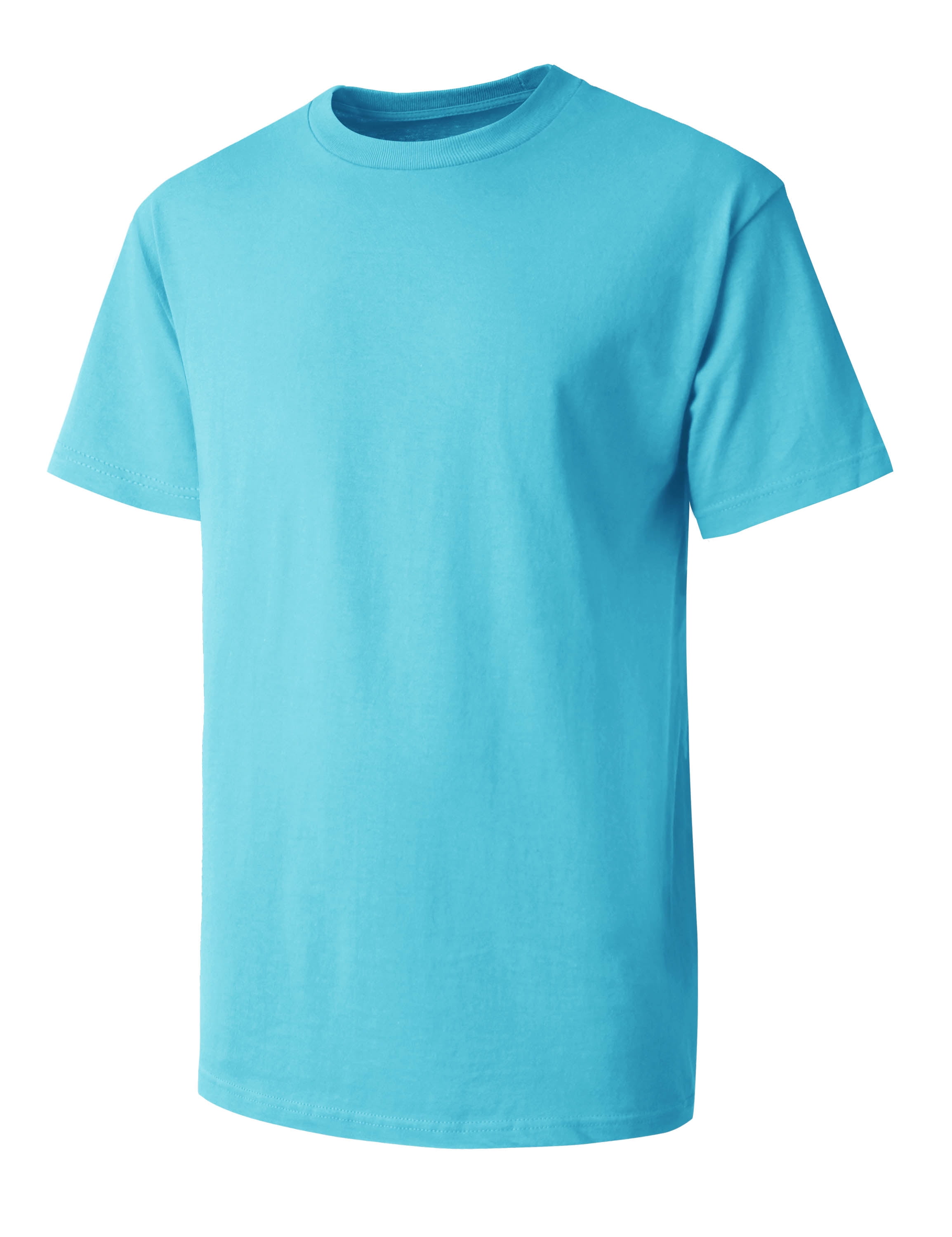 Mens Basic Crew Neck Solid Plain Tee Shirts