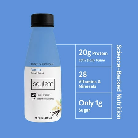 Soylent Vanilla Ready-to-Drink Meal with Coffee, 14 Fl. Oz.