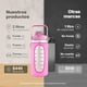 thumbnail image 2 of Botella Deportiva Motivacional de Plástico 2L Color Rosa con Funda de Neopreno y Correa B Life, 2 of 6