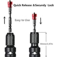thumbnail image 4 of 2 Pack 1/2" Square to 1/4" Hex Socket Adapter, Quick Release Impact Ratchet Chuck Converter and Screwdriver Bit Holder Socket, 4 of 5