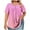 Pink, variant on Plebaso Womens Plus Size Tops Summer Short Sleeve Tunic Top Oversized Shirts Casual Dressy Blouses