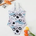 thumbnail image 4 of Toddler Girl Swimsuit Swimming One Piece Swimming Accessories Floral Prints Girls' Swimwear White 7-8 Years, 4 of 6