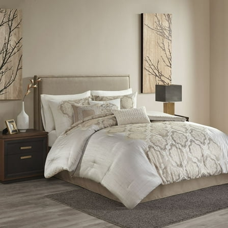 Madison Park Mariella 7 Piece Jacquard Comforter Set - Cal King