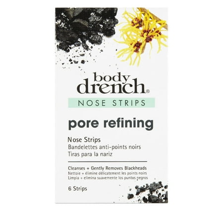 Body Drench Charcoal Cleansing Pore Refining Nose Strips, (36 Pore