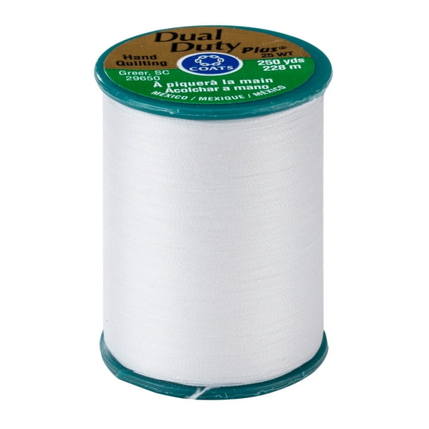 Coats & Clark Dual Duty White Hand Quilting Thread, 250 Yd. Walmart