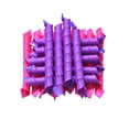 thumbnail image 4 of 1 Set Rouleau à Cheveux Service de Longue Durée Fonction Puissante Utile Helper Curlers Curler Design Unique pour Cheveux Longs Rose Rouge + Violet Foncé, 4 of 6