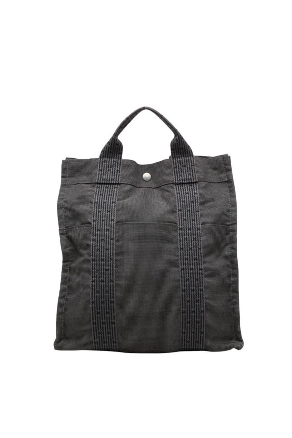 Pre-Owned Hermes Herline Ad MM Backpack Daypack Gray Canvas Women's HERMES