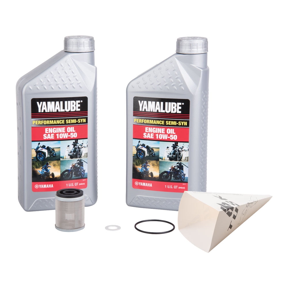 Tusk 4Stroke Oil Change Kit for Yamalube Performance SemiSyn 10W50