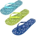 thumbnail image 3 of 50 Pairs of Bulk Wholesale Flip Flop Sandals for Women, Weddings, House Guests, Indoor and Backyard Outdoor – 50 Pairs of Flexible Flip Flop Sandals for Women in Tropical Daisies, 3 of 6