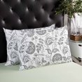 thumbnail image 4 of Vintage Farmhouse Paisley Plant Leaf King Size Pillow Cover, Pillowcase Protectors with Zipper, Breathable Decorative Throw Pillow Case Cover, Pillow Shams for Couch Sofa 20x36Inch, 4 of 7