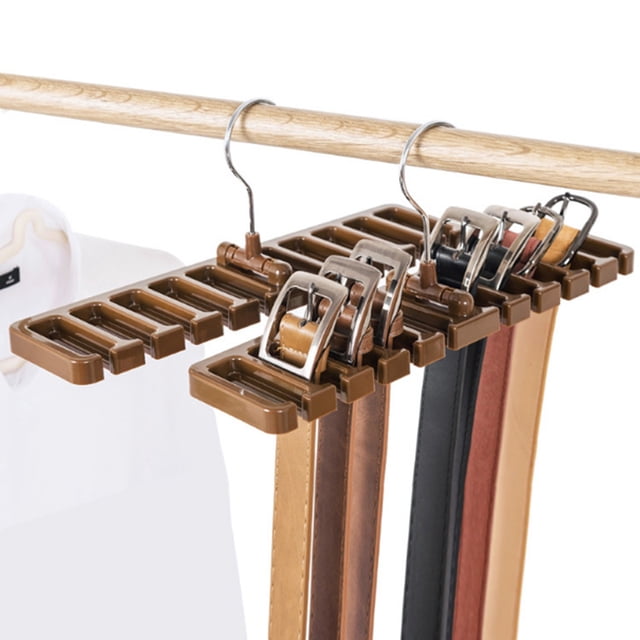 IDEANATEGRATE 2Ud Organizador Para Cinturones Y Corbatas Con Gancho Giratorio De Material Duradero