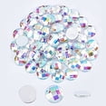 thumbnail image 4 of 70 Pcs 25mm Large Flat Back Round Acrylic Rhinestone Gems Color Circle Crystals Bling Jewels Embelishments, 4 of 8