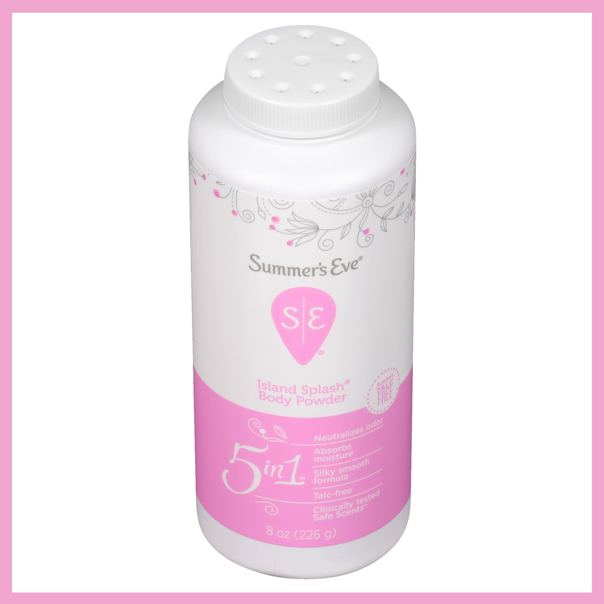 Summer's Eve Body Powder, Prevents Moisture, Island Splash, 8oz