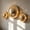 Gold, variant on 3Peice Modern Mirror Disco Ball Wall Decor,Cool Reflective Light Mirror Balls for DJ Club Party,Disco Dancing Party Decoration,Aesthetic 1/2 Half Disco Ball Wall Art