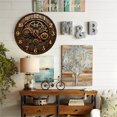 thumbnail image 5 of Vintage Wooden Gear Clock Wall Decor 10-Inch Silent Wooden Wall Clock, Battery Operated (AA Batteries Not Included), Artistic Home Decor, 5 of 8