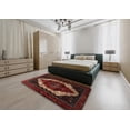 thumbnail image 5 of Ahgly Company Machine Washable Indoor Square Traditional Sepia Brown Area Rugs, 5' Square, 5 of 7