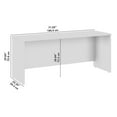 thumbnail image 3 of Pemberly Row 72W x 24D Credenza Desk in Natural Elm - Engineered Wood, 3 of 7