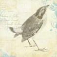 thumbnail image 3 of Pertiet, Katie 12x12 Black Modern Framed Museum Art Print Titled - Engraved Birds I, 3 of 5