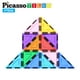 thumbnail image 5 of Set de bloques magnéticos PicassoTiles PTE02 con 12 triángulos rectángulos, 5 of 8