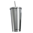 thumbnail image 1 of Taza Clásica Moderna 500ml con Paja Acero Inoxidable Aislada BLESIY, 1 of 8