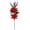 MulticolorA, variant on Poinsettia Floral Stem, Christmas Vase Pick, Poinsettia Bloom with Berries Pinecones and Greenery, For Vase Wreath Tree and Tabletop and Winter Botanical Accent