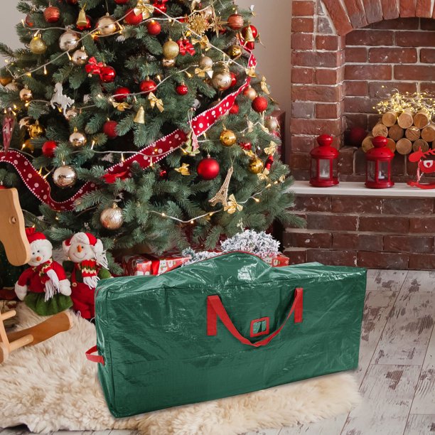 Organizadores de armario y almacenamiento, bolsas de almacenamiento para árboles de Navidad para artículos festivos, bolsas de mudanza portátiles a prueba de humedad y polvo para exteriores, bolsas de