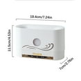 thumbnail image 3 of ​Flame Humidifier with LED Night Light & Aromatherapy - USB-Powered Mist Diffuser for Home - Remote Control, 250ml Tank, Auto Shut-Off (7.2"x4.5", Blue Flame Effect)​​ white, 3 of 9