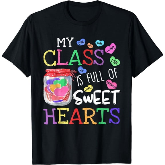 Funny Valentines Day Gift for Teachers Cute Valentines Teacher T-Shirt