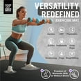 thumbnail image 6 of WF Athletic Supply Premium Large Exercise Floor Mats, 7' X 5' X 7 MM, Workout Mats for Home Gym Thick, Heavy-Duty Floor Mat for Gym, Cardio, Weightlifting, Exercise Equipment, Shoe-Friendly, Black, 6 of 9