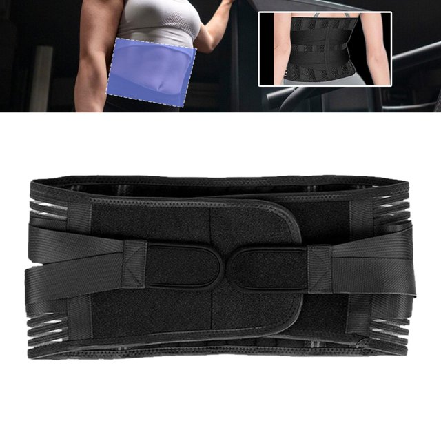 Cinturón de soporte para la espalda, soporte lumbar para la cintura, soporte para la espalda, transpirable para hombres y mujeres, actividades al aire SG