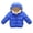 Navy Blue, variant on Esaierr 1-7 Year Boys Girls Solid Color Cotton Coat for Baby Kids Hooded Fleece Cotton Jacket Zipper down Jackets Winter with Pockets Thickening Snowsuit