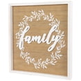 thumbnail image 5 of Northlight Family Framed Wooden Wall Sign - 15.75" - White, 5 of 7