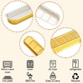 thumbnail image 4 of Mini Loaf Baking Pans with Lids and Spoons (50 Pack, 6.8oz) Rectangle Muffin Baking Tins Containers - Cupcake Containers Wrappers Cheesecake Creme Brulee Ramekins - Gold, 4 of 12