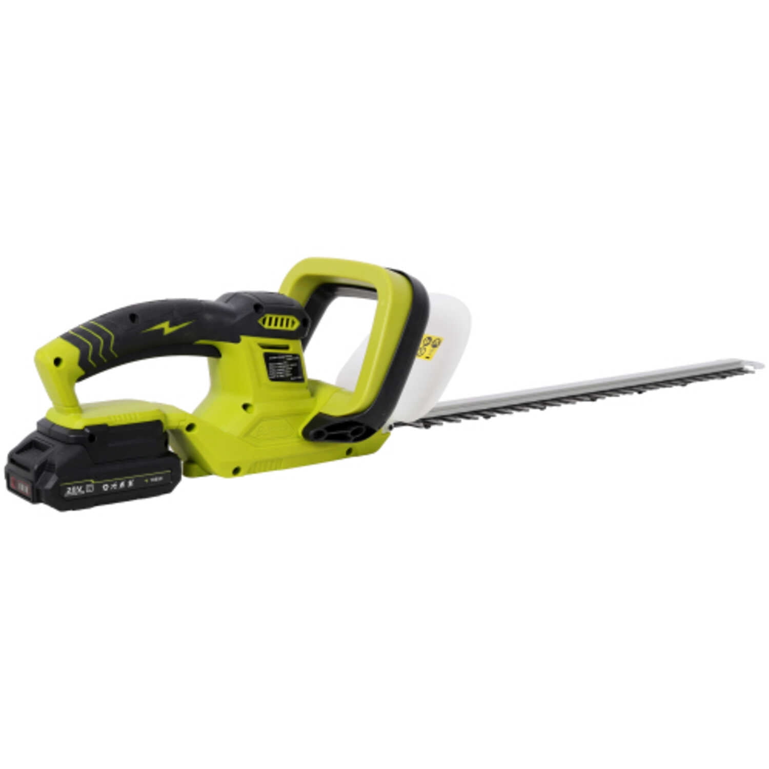 21V DC Hedge Trimmer 21inch Steel Blade Brush Motor With Battery & Charger For Lawns Bushes Garden Landscaping