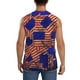 thumbnail image 4 of Fotbe Vintage USA Flag Men's Camiseta sin Mangas Estampada para Hombres, Playera Casual para Gimnasio, Entrenamiento, Playa-3X-Large, 4 of 7