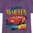 thumbnail image 3 of Disney's Cars - Lightning McQueen Think Fast - Toddler And Youth Girls Short Sleeve Graphic T-Shirt, 3 of 5