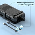 thumbnail image 2 of Mr. Gadgets Solar Blast Power Bank 20000 Mah Bateria Panel Solar De Carga Portatil Con Linterna, Manivela De Emergencia, Carga Inalambrica, Color Negro Con Negro., 2 of 7
