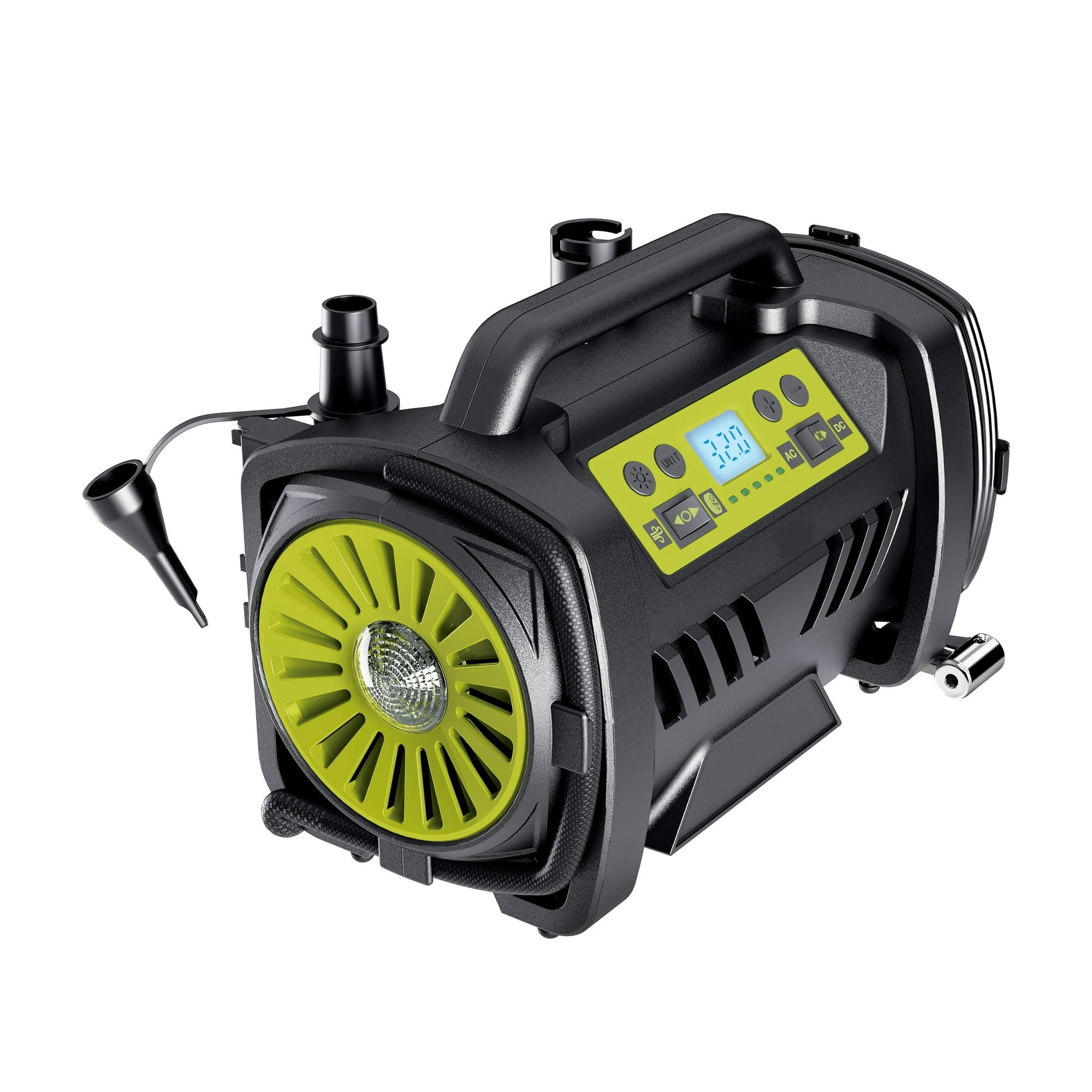 Maircle AC/DC Tire Inflator, 3 in 1 Portable Air Compressor for Car Tires with Auto Shut-off, LED Light, 150PSI Air Pump for Cars, Balls, Motorcycles