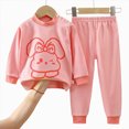 thumbnail image 4 of Gibobby Toddler Kids Boy Clothing Set 0 6 12 18 24 Months 2T 3T Toddler Boys Outfits Long Sleeve Prints Tops Pants Child 2Pcs Set Kids Fall Winter Clothes for Boys Set(3-4 Years,Pink), 4 of 4