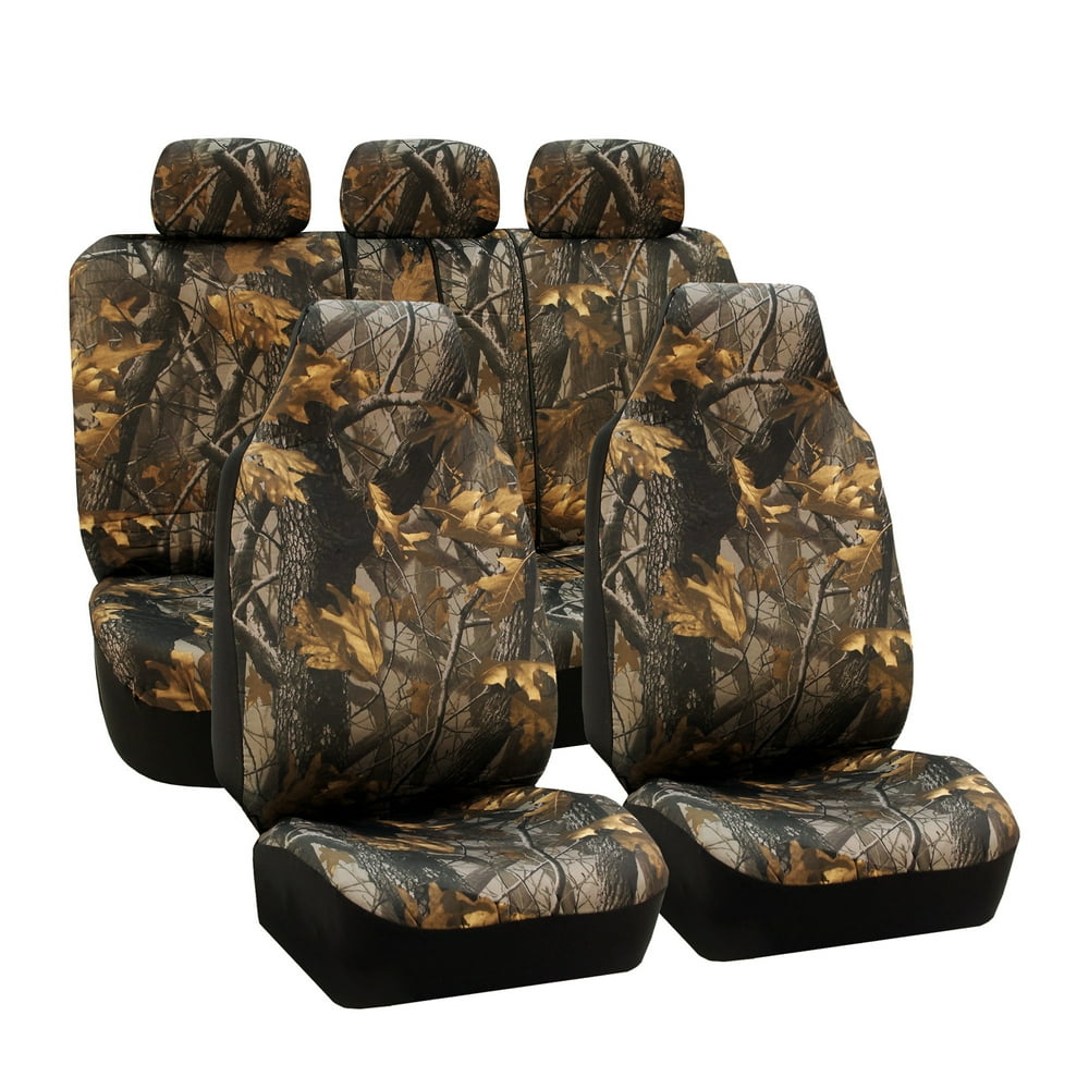 FH Group Hunting Camo/Camouflage Airbag Compatible and Split Bench Car