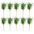 thumbnail image 3 of 10 piezas de ramas de pino navideñas, de , rama de pino artificial decorativa para festivales, fiestas, guirnaldas navideñas, 3 of 9
