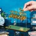 thumbnail image 3 of Earring Holder Stand Cloth-Horse Shape Jewelry Display Gold Dangle Earring Hanging Organizer Acrylic Ear Studs Display Rack for Retail Show Personal Exhibition 2.3x5.9x4.2inch, 3 of 7