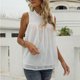 thumbnail image 3 of Camiseta sin mangas para mujer, camiseta sin mangas para mujer, camiseta sin mangas con cuello redondo para mujer, camiseta sin mangas de verano para mujer Características de vanguardia, 3 of 6
