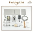 thumbnail image 6 of Boyel Living Wall Mounted 22 inch Rectangular Dual-Function Rainfall Waterfall Shower Head 4 Function Thermostatic Shower System , with 6 Body Jets,Brushed Nickel, 6 of 9