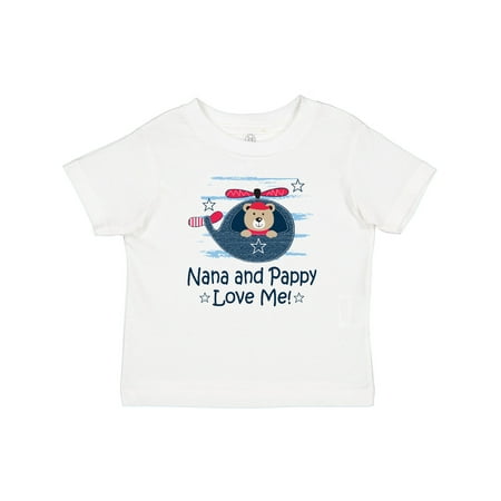 

Inktastic Nana and Pappy Love Me Grandson Bear Gift Baby Boy T-Shirt